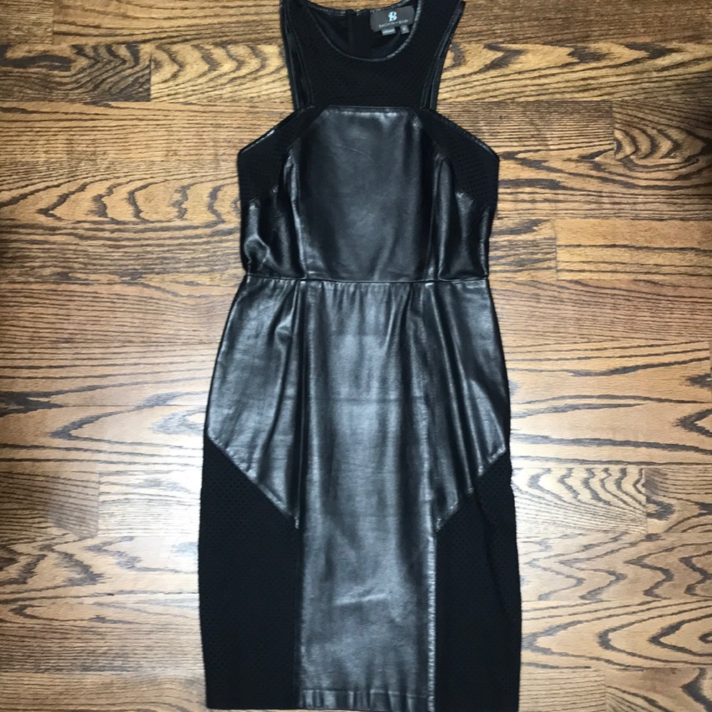 Leather Sachin + Babi Black Dress